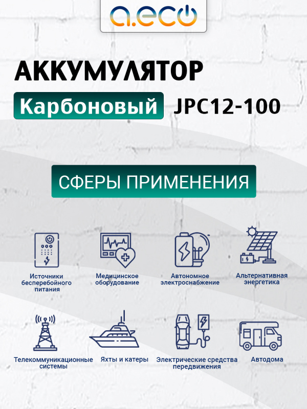 Карбоновый аккумулятор JPC-12-100